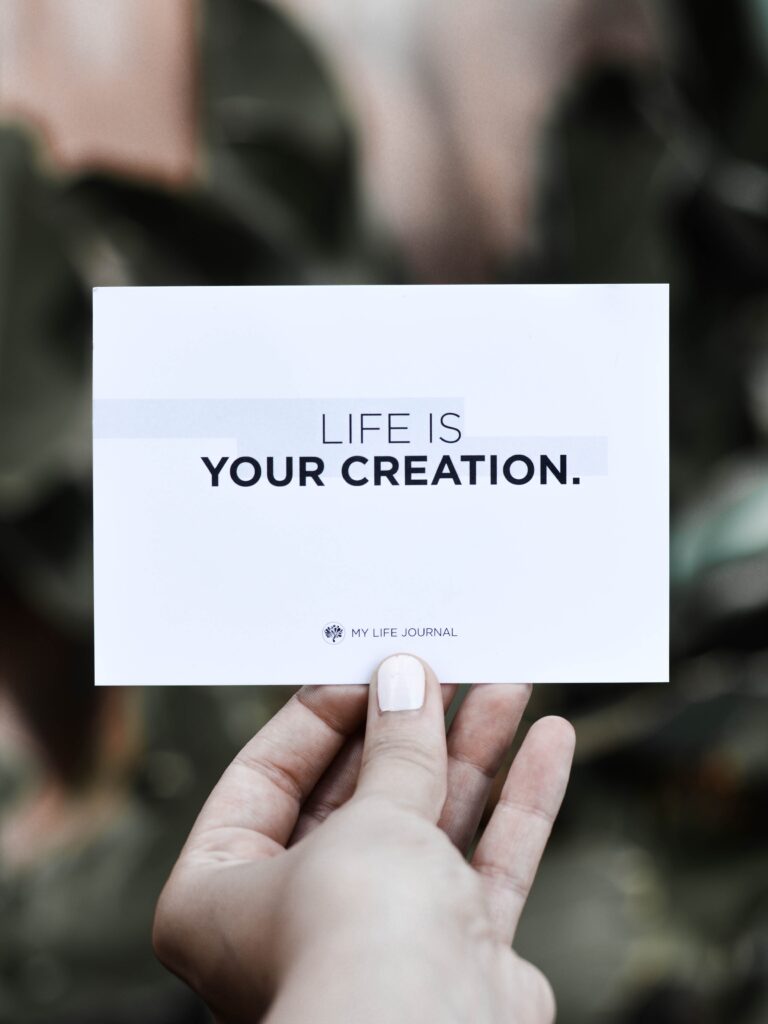 Life is your creation 768x1024